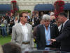 Jay and Arnold check out the Bugatti Super Sport at Pebble Beach Concours