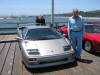 Akbar and his baby on the pier