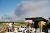 Cilurzo Vinyard Brunch with the start of the fire in the background